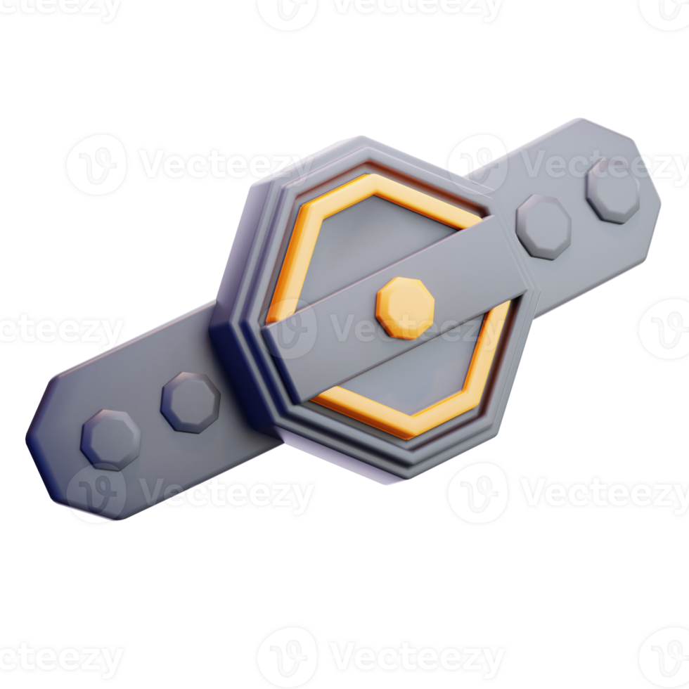 MMA Belt 3D Illustration png