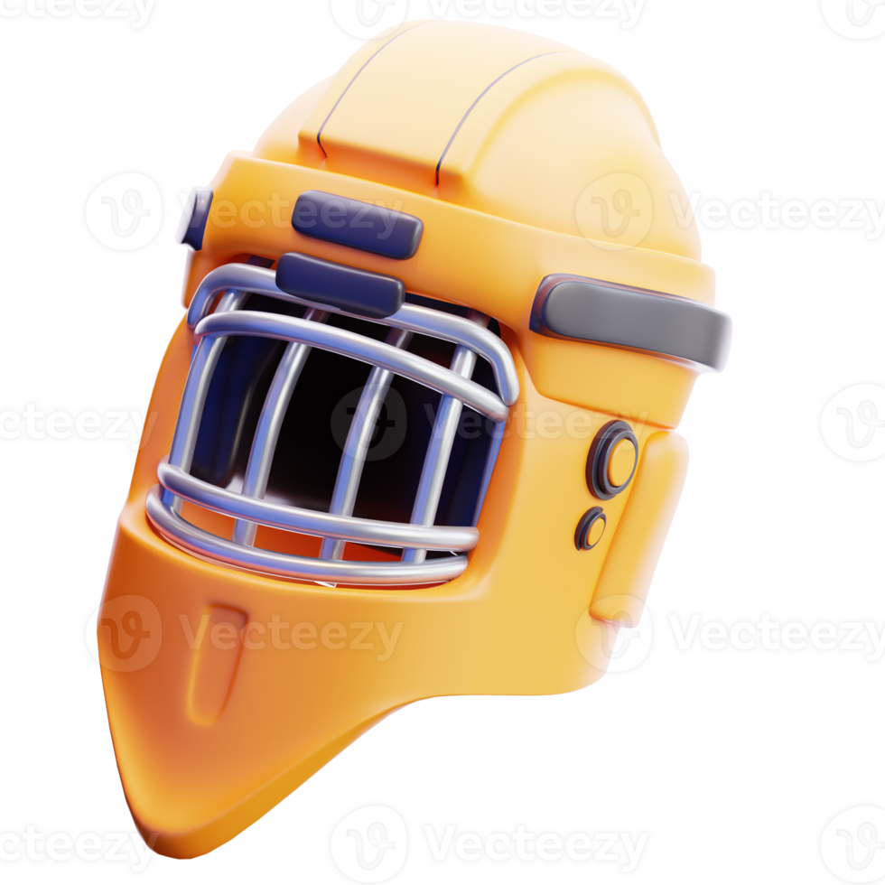 Goalie Helmet 3D Illustration png