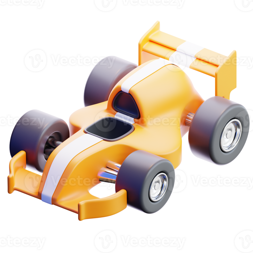 F1 Car 3D Illustration png