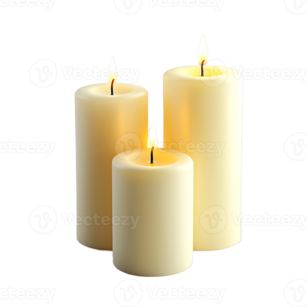 A glowing candle burns brightly, creating a warm and romantic atmosphere in the dark png
