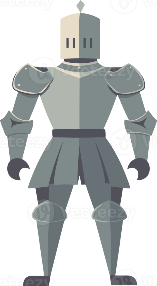 Medieval Knight in Full Armor Illustration - Historical Warfare and Fantasy Character Design png