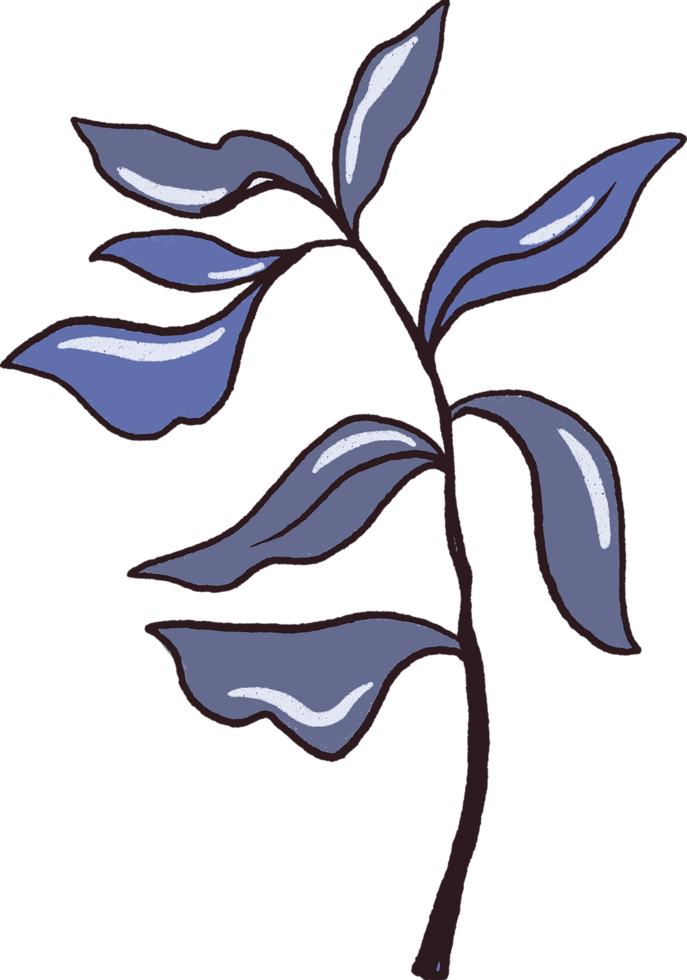 Flower floral outline cute simple doodle png