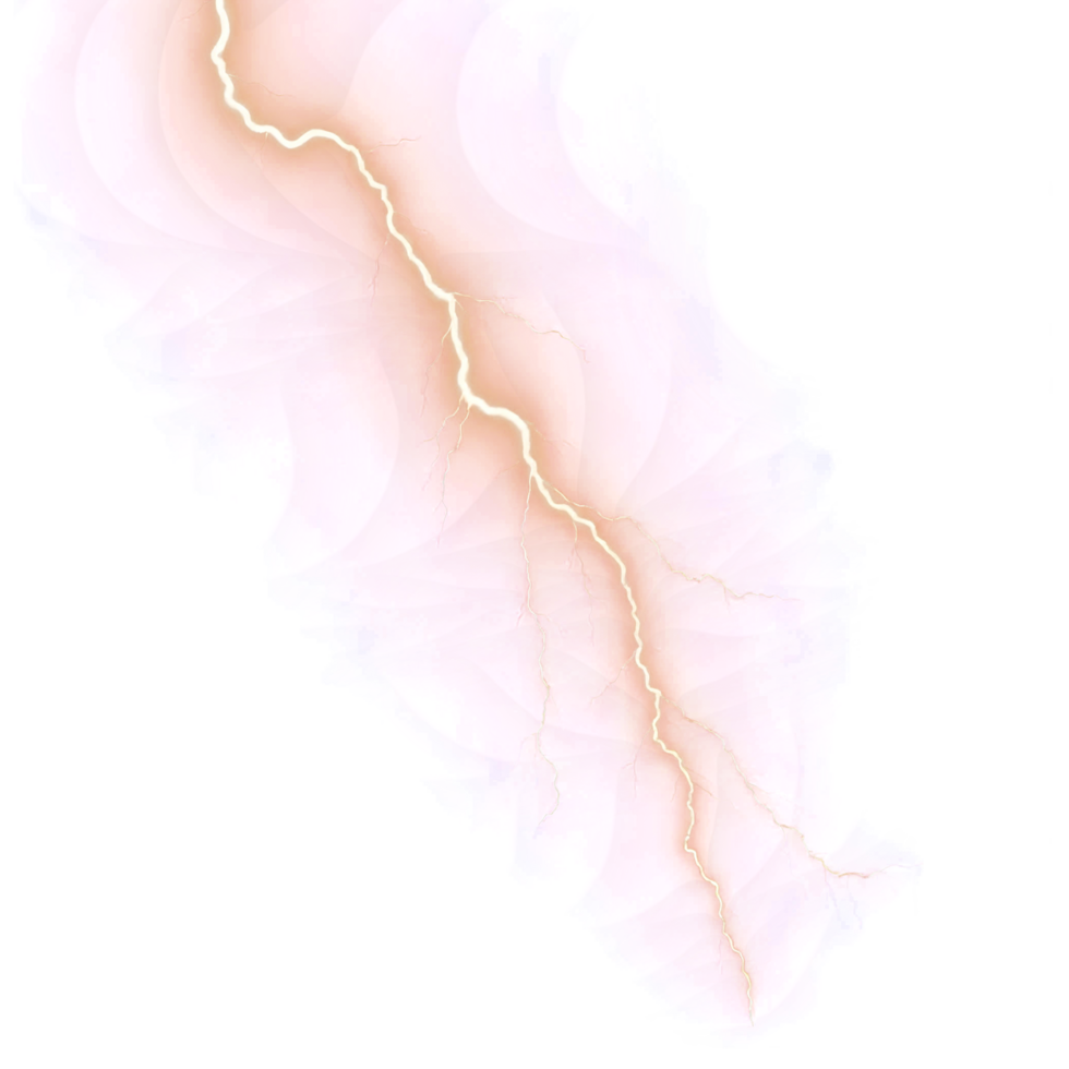 Lightning Thunder Overlay Effect, Transparent Background png