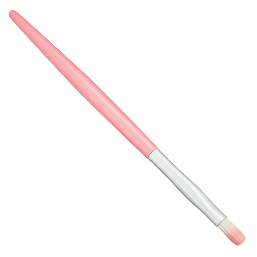 Rosa escova 3d ilustração exibindo Maquiagem escovas, beleza produtos, e uma variedade do Cosmético Itens png