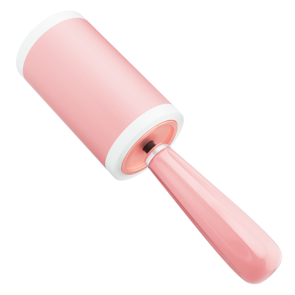 Realistic 3D Sticky Lint Roller Illustration png