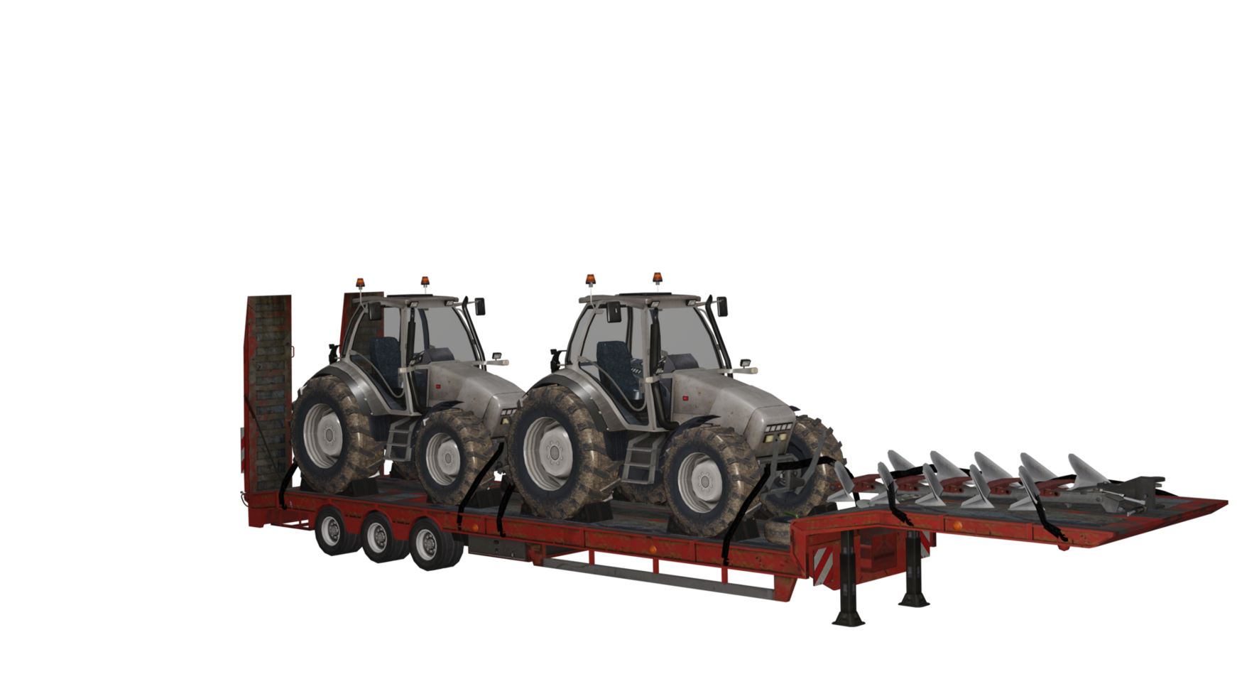 tractor on trailer png