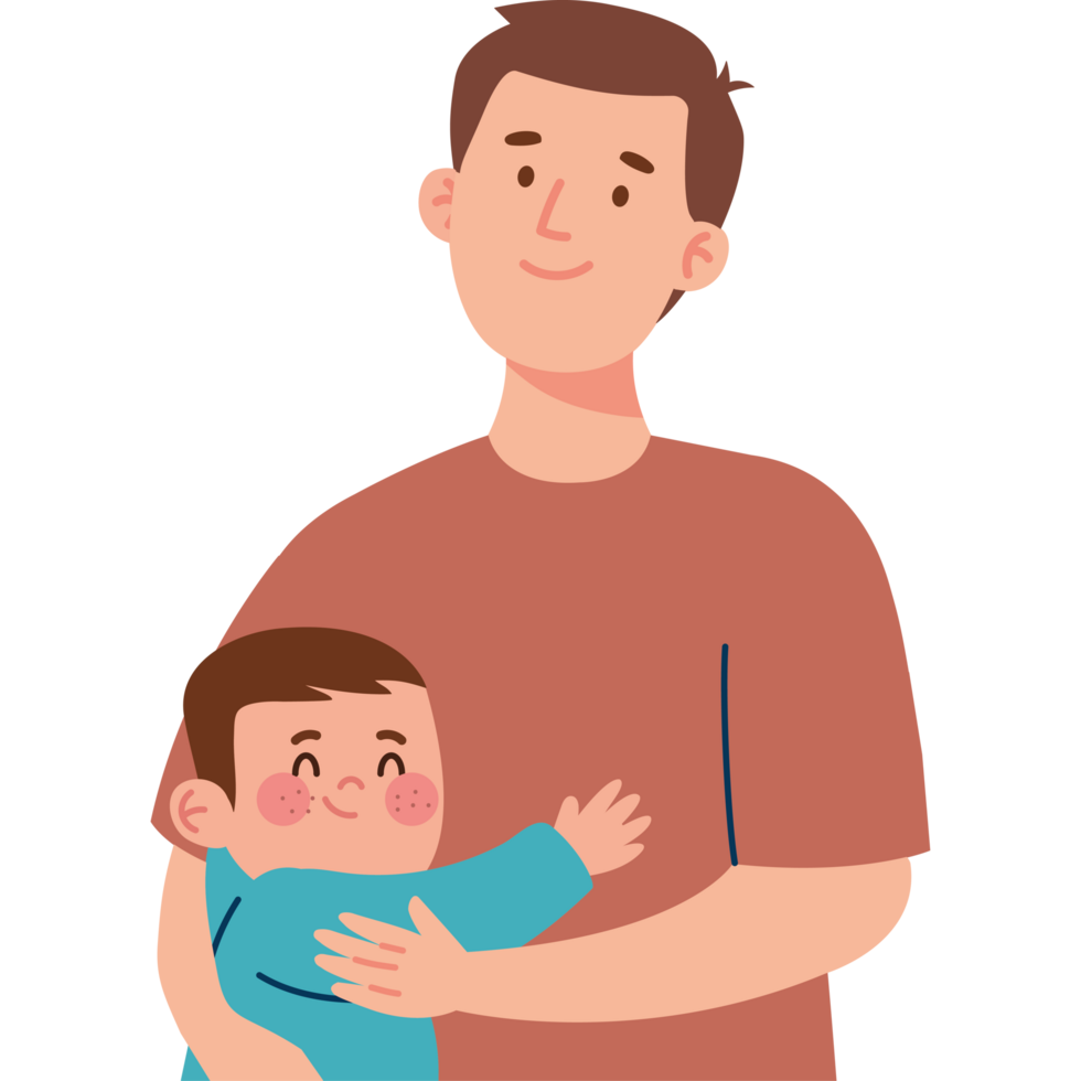 father and son cartoon png