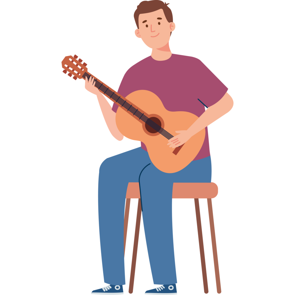 artist guitarist man png