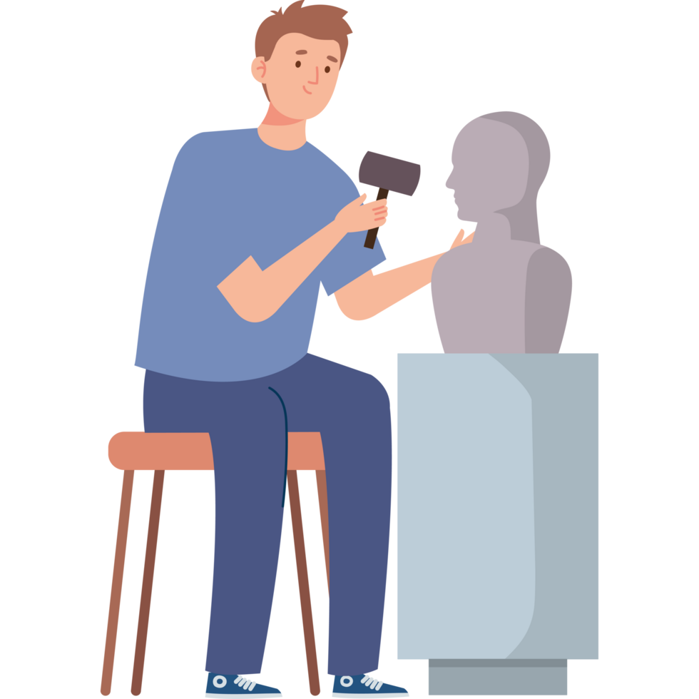 artist sculptor man png