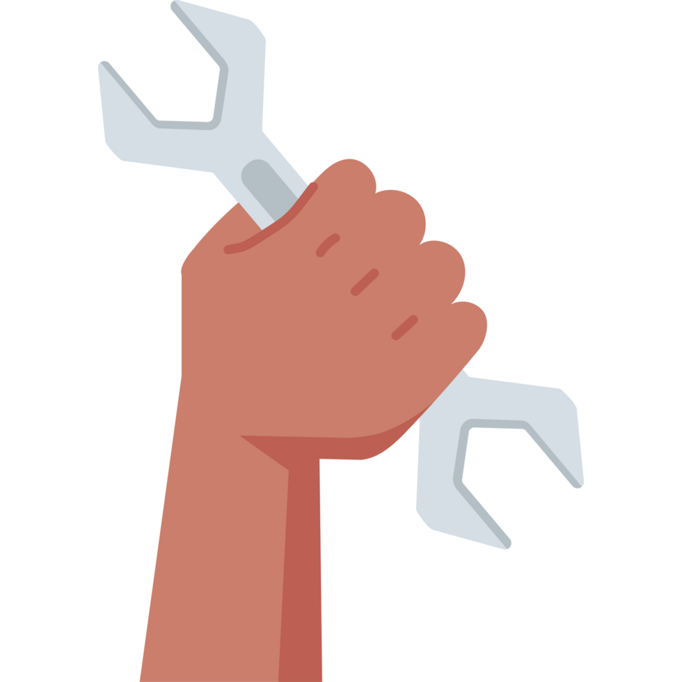 labour day hand with tool png