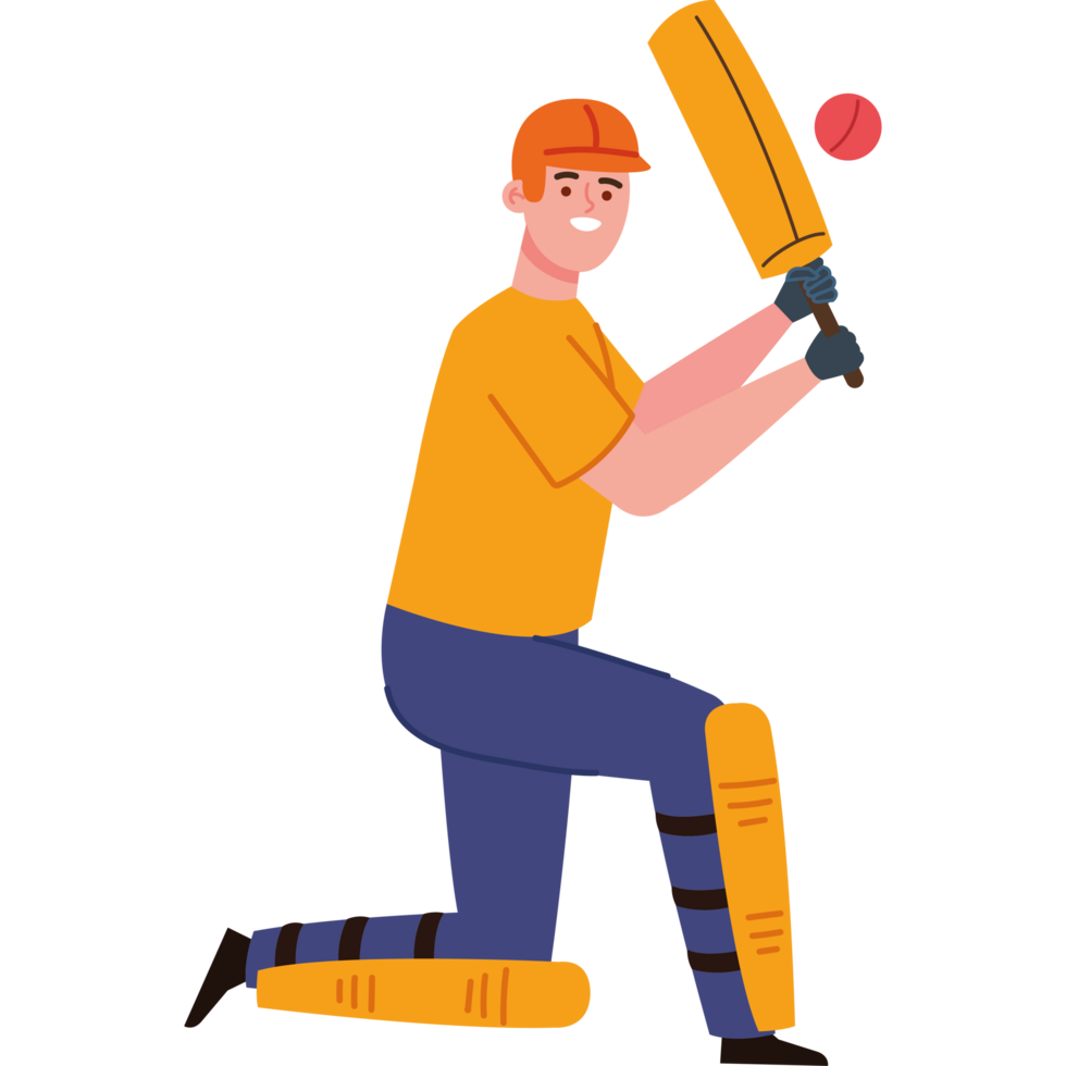 cricket player with ball png