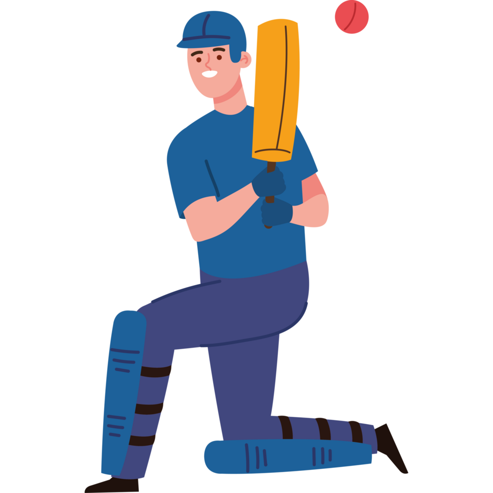 cricket player man png