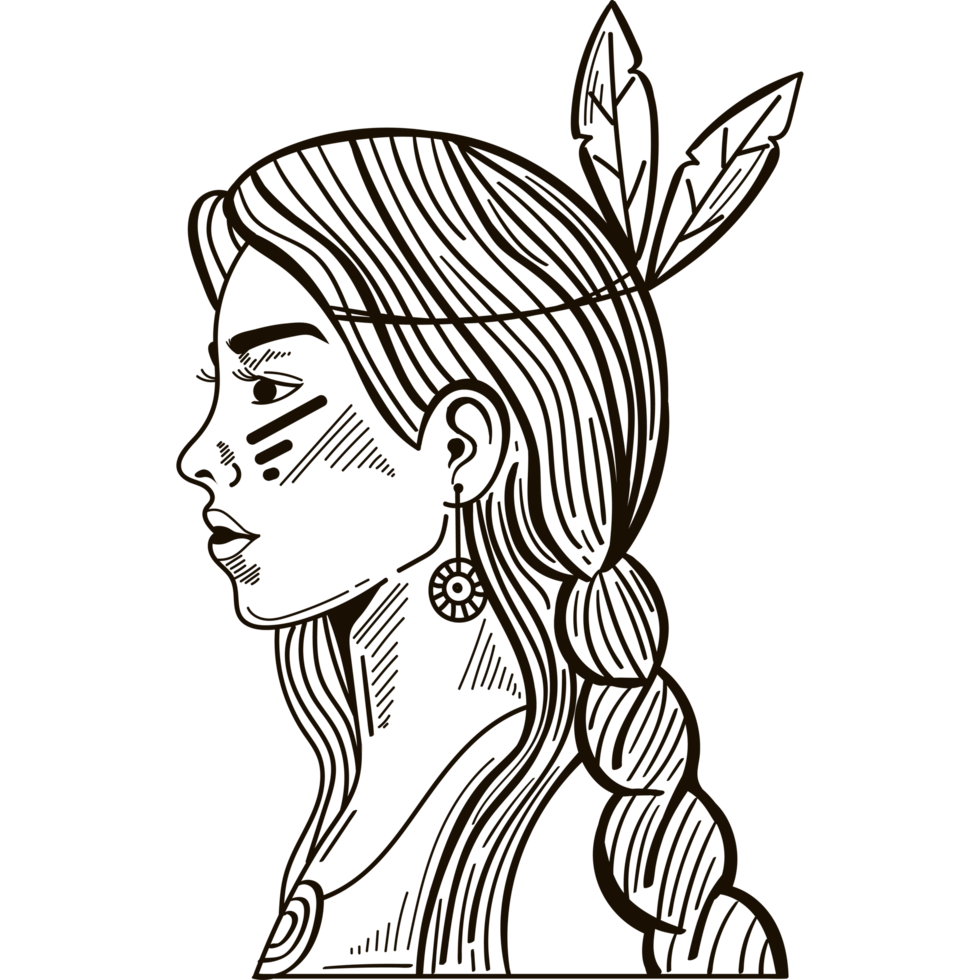native american girl png