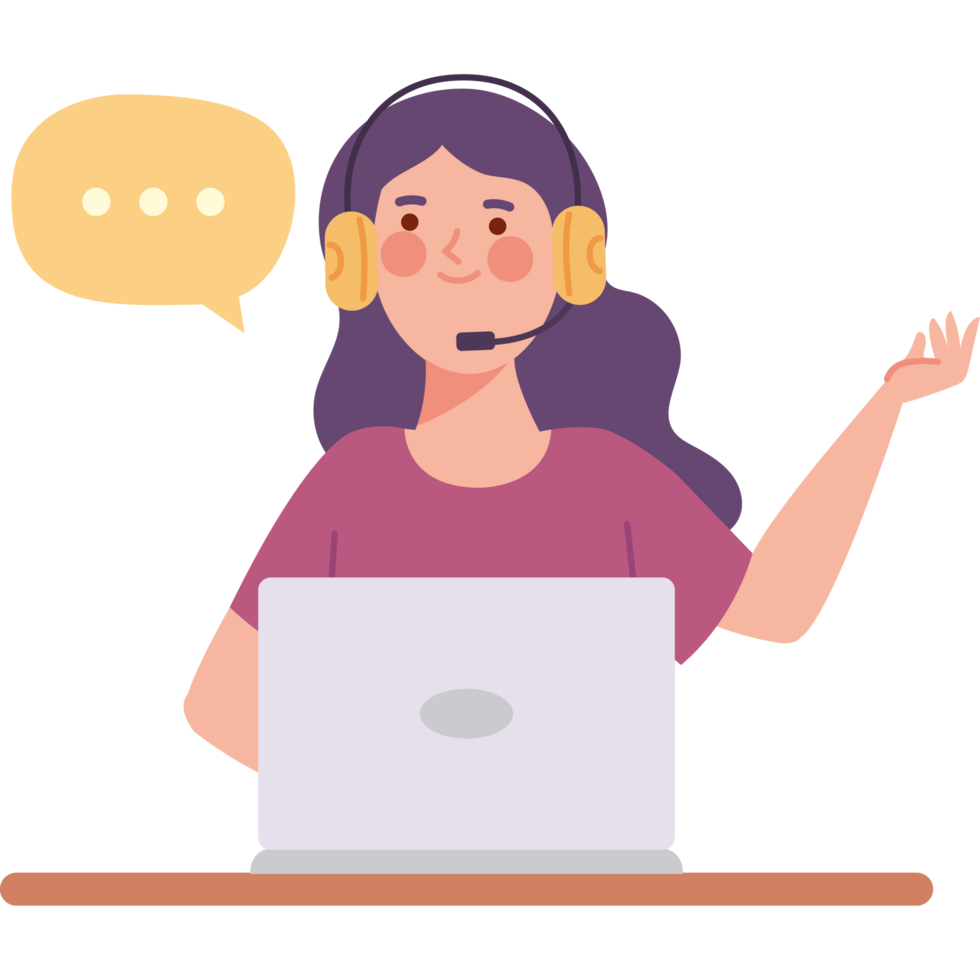 customer support woman png