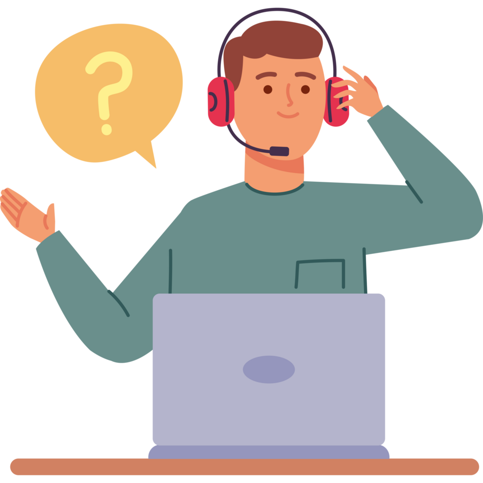 customer support male png