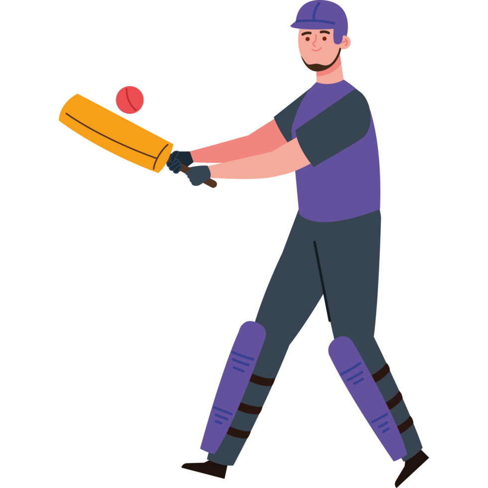 cricket man and equipment png
