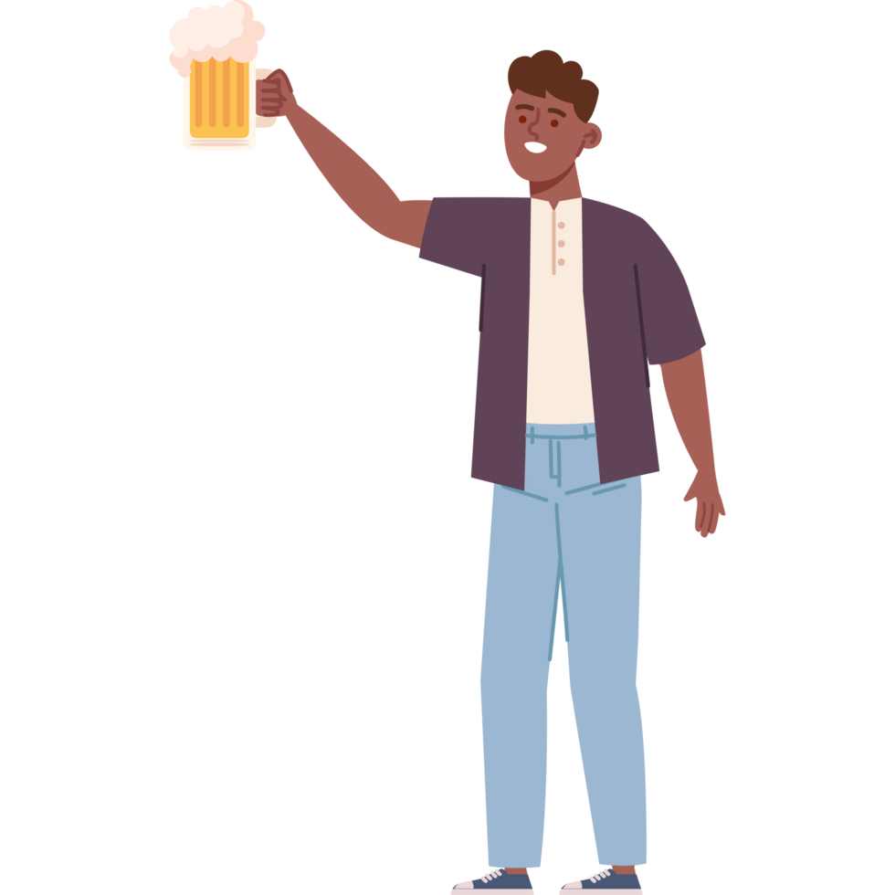 stag party man holding beer png