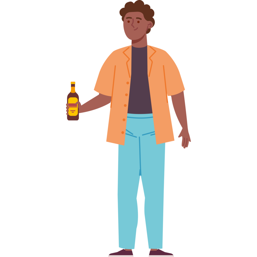 stag party man with beer png