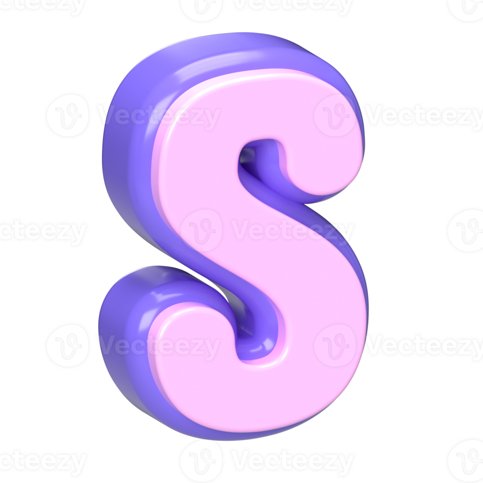 3D Rendered Purple and Pink png
