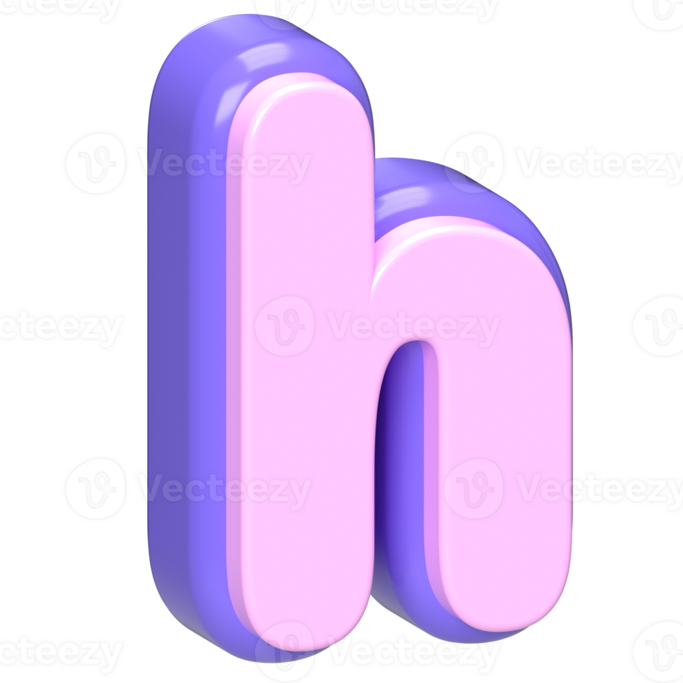 3D Rendered Pink and Purple png