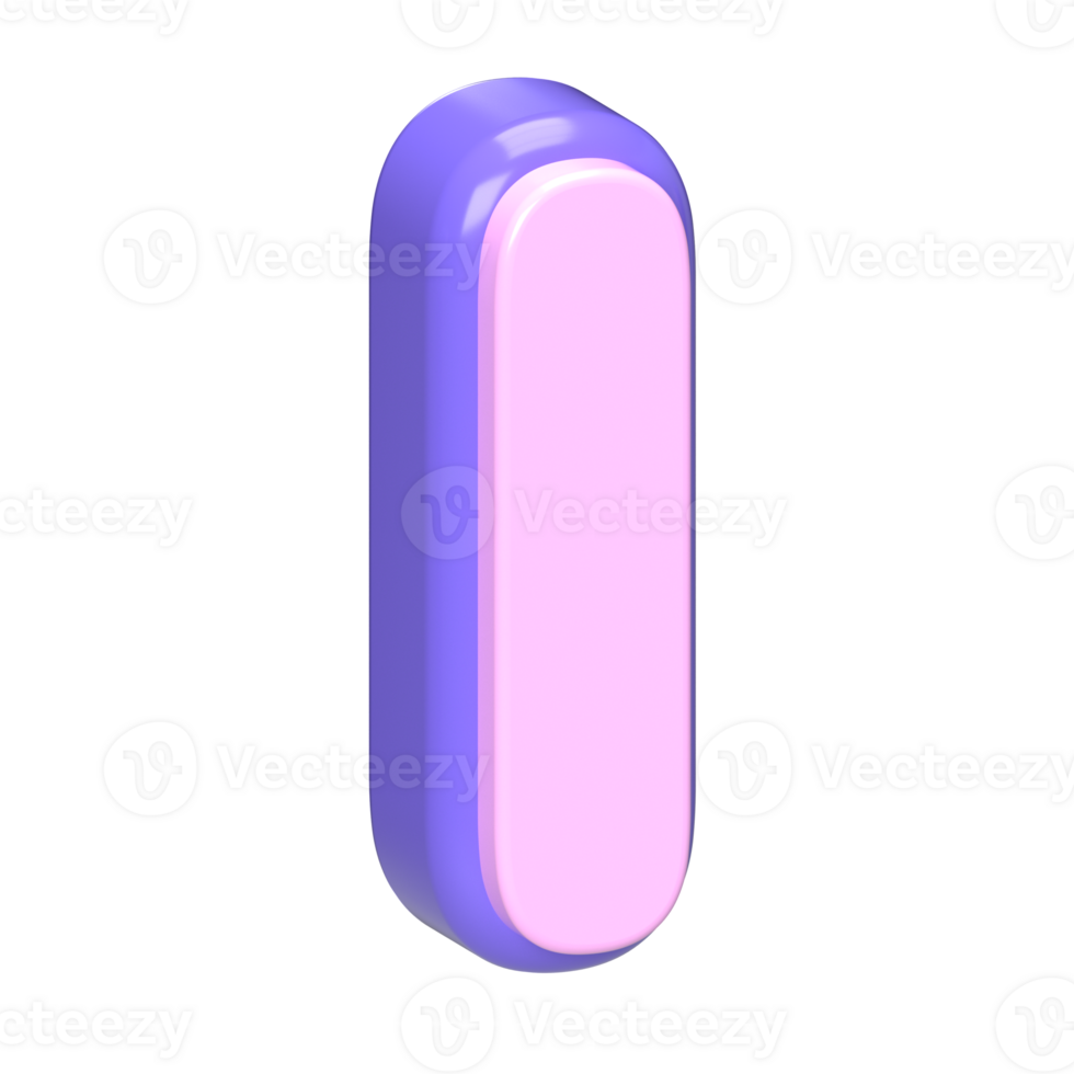 3D Render of a Pink and png