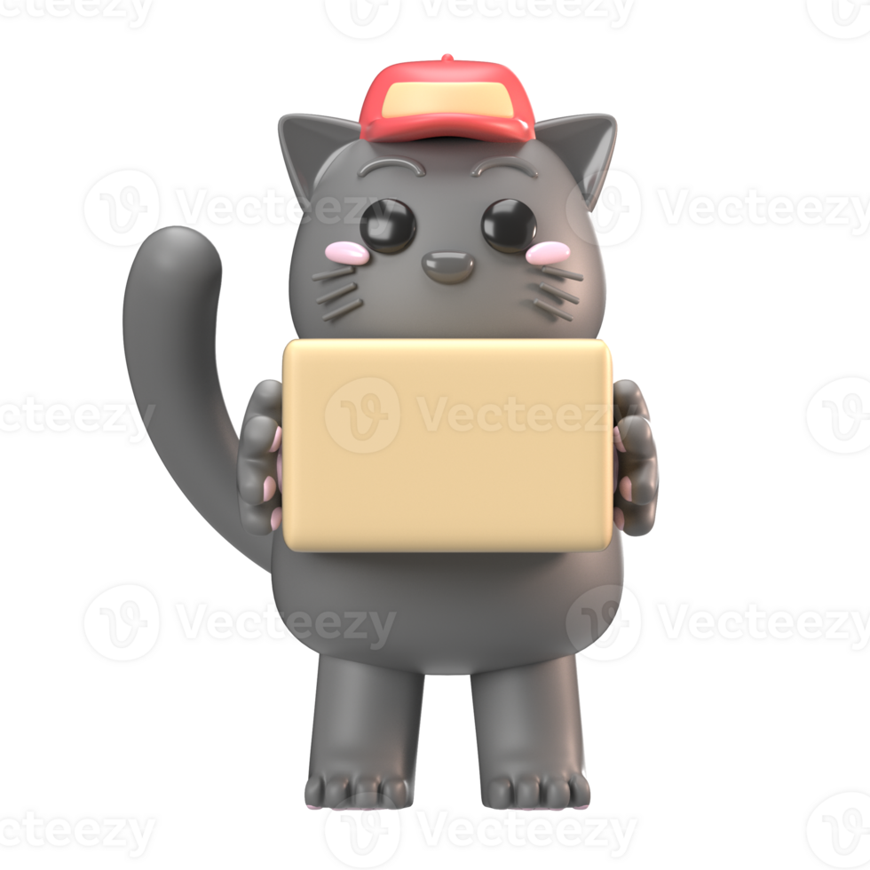 Cute Cat Delivery Service png