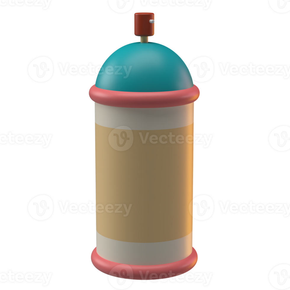 3D Rendering of Retro Spray Paint Icon for Website, Application, and Banner. Retro Spray Paint 3D Illustration. png