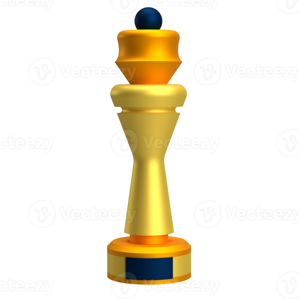 Gold Trophy Award 3D Icon Illustration png