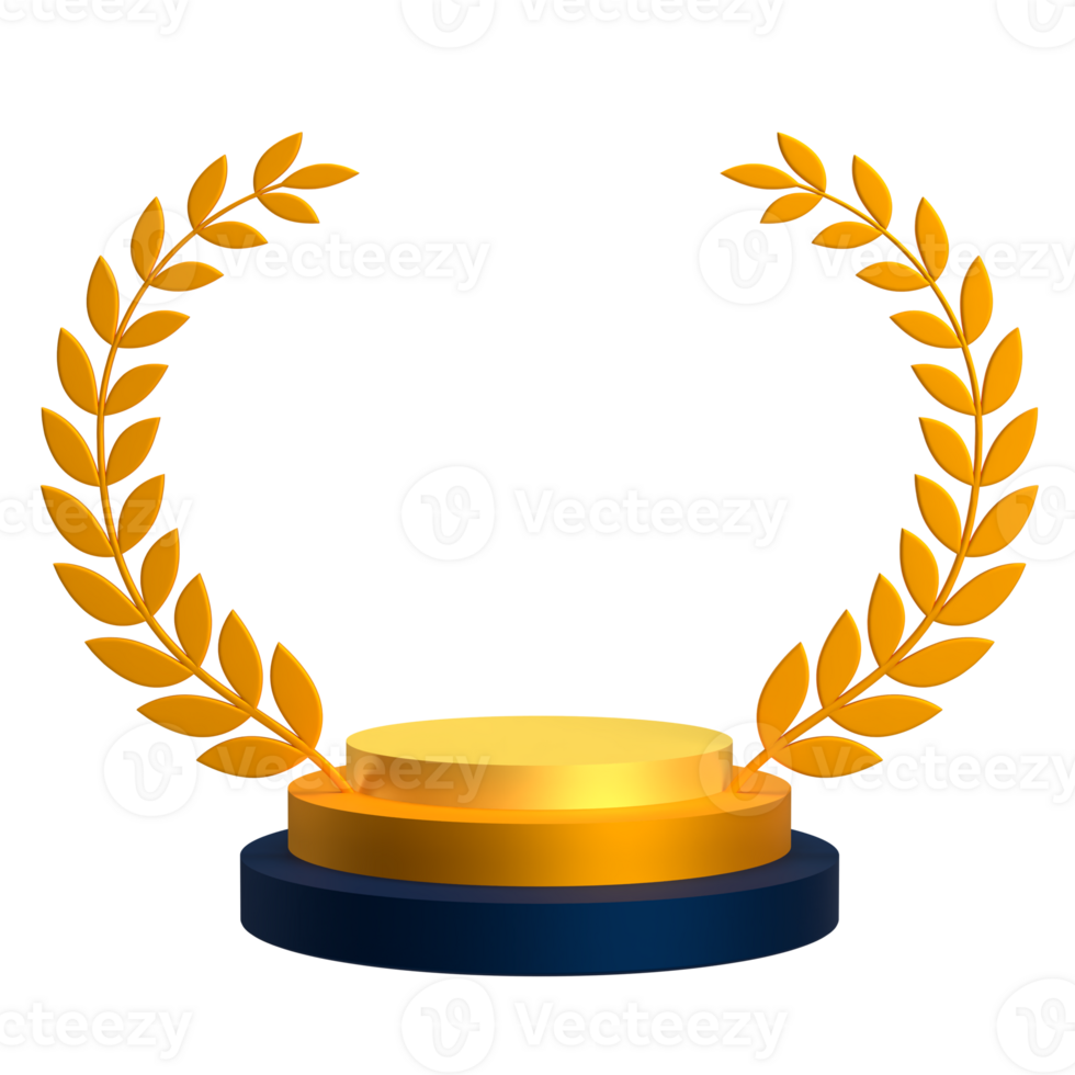 Golden Award Badge Ribbon 3D Icon Illustration png