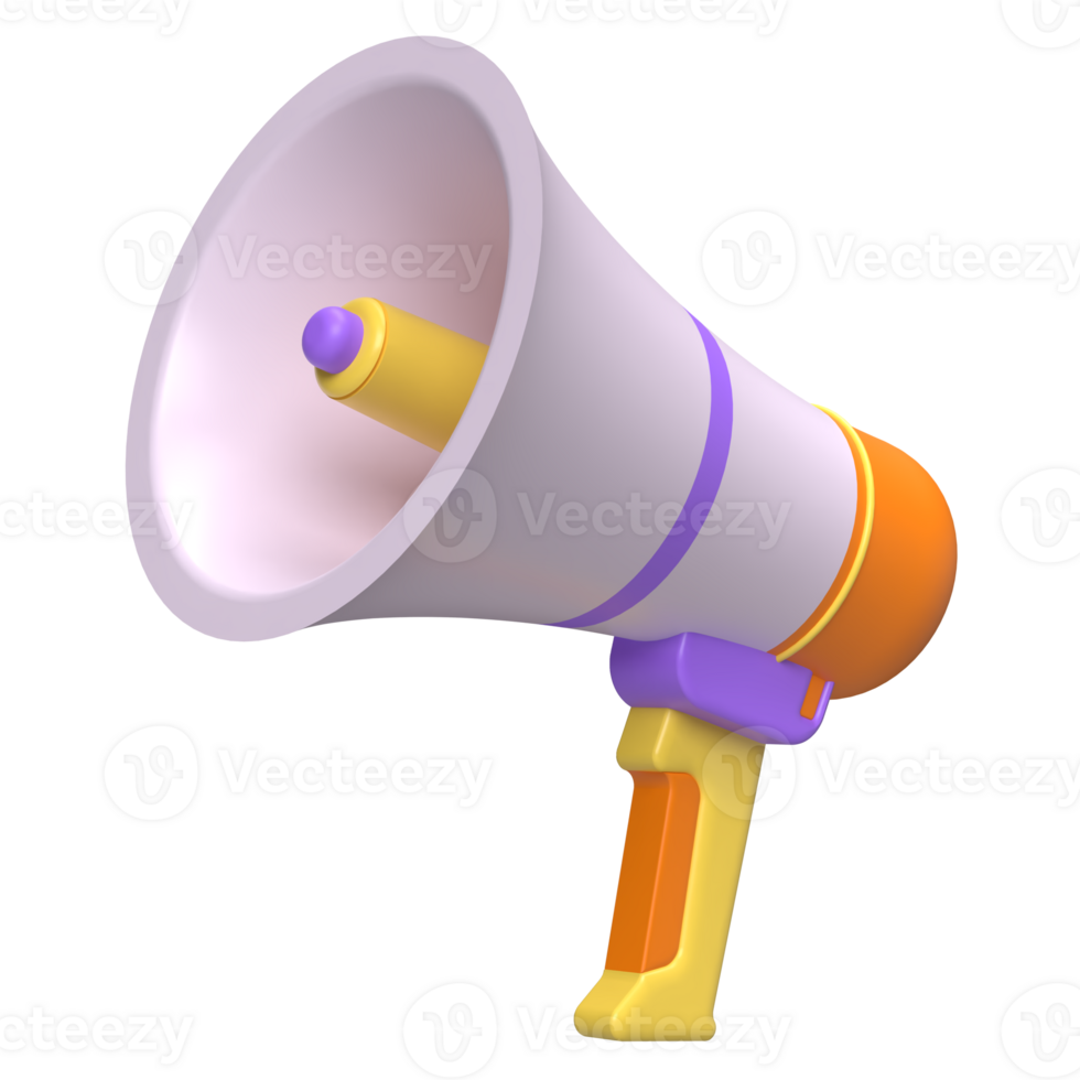 Megaphone 3D Icon png