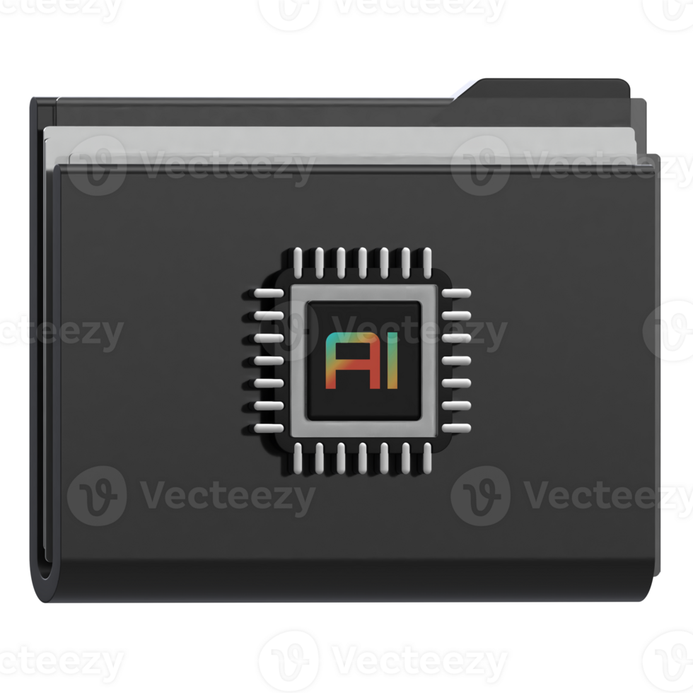 Data Storage Folder 3D Icon png