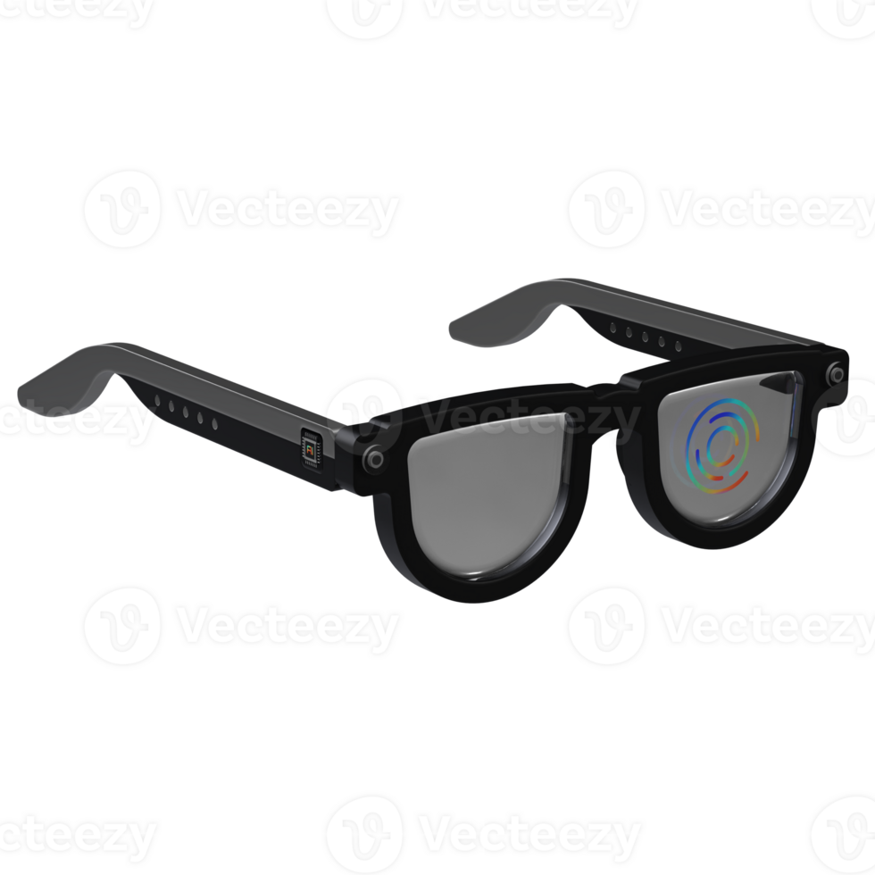 AI Smart Glasses 3D Icon png