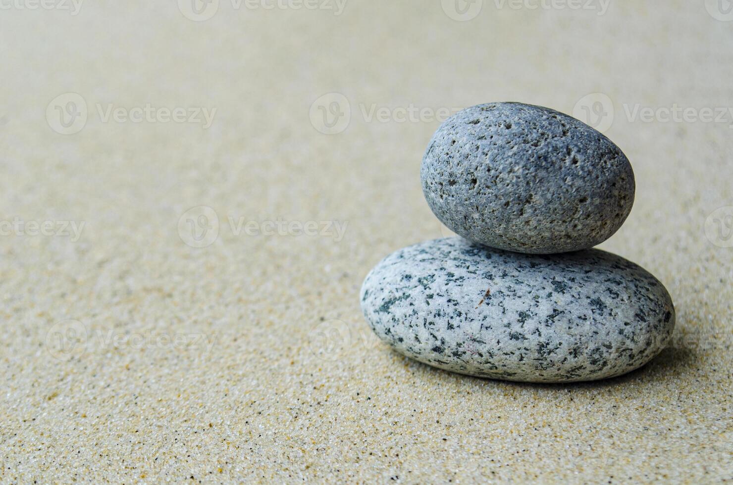 Stones with customizable space for text or ideas. Copy space concept photo