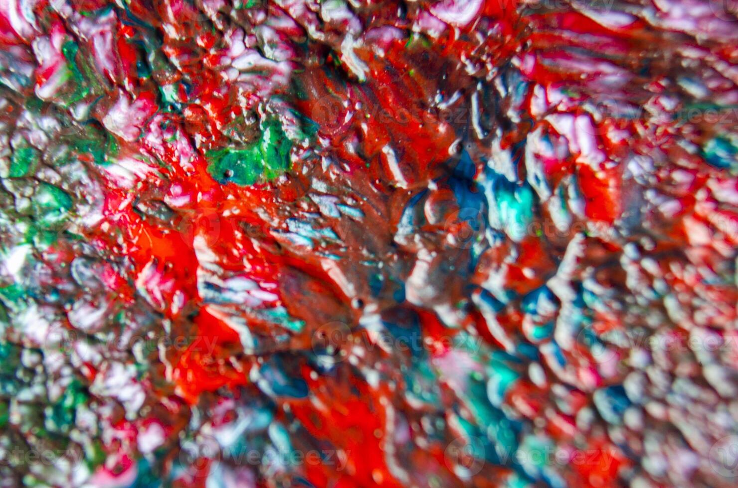 Top view of brush stroke acrylic and watercolor painting. Multicolor texture and watercolor painting background photo