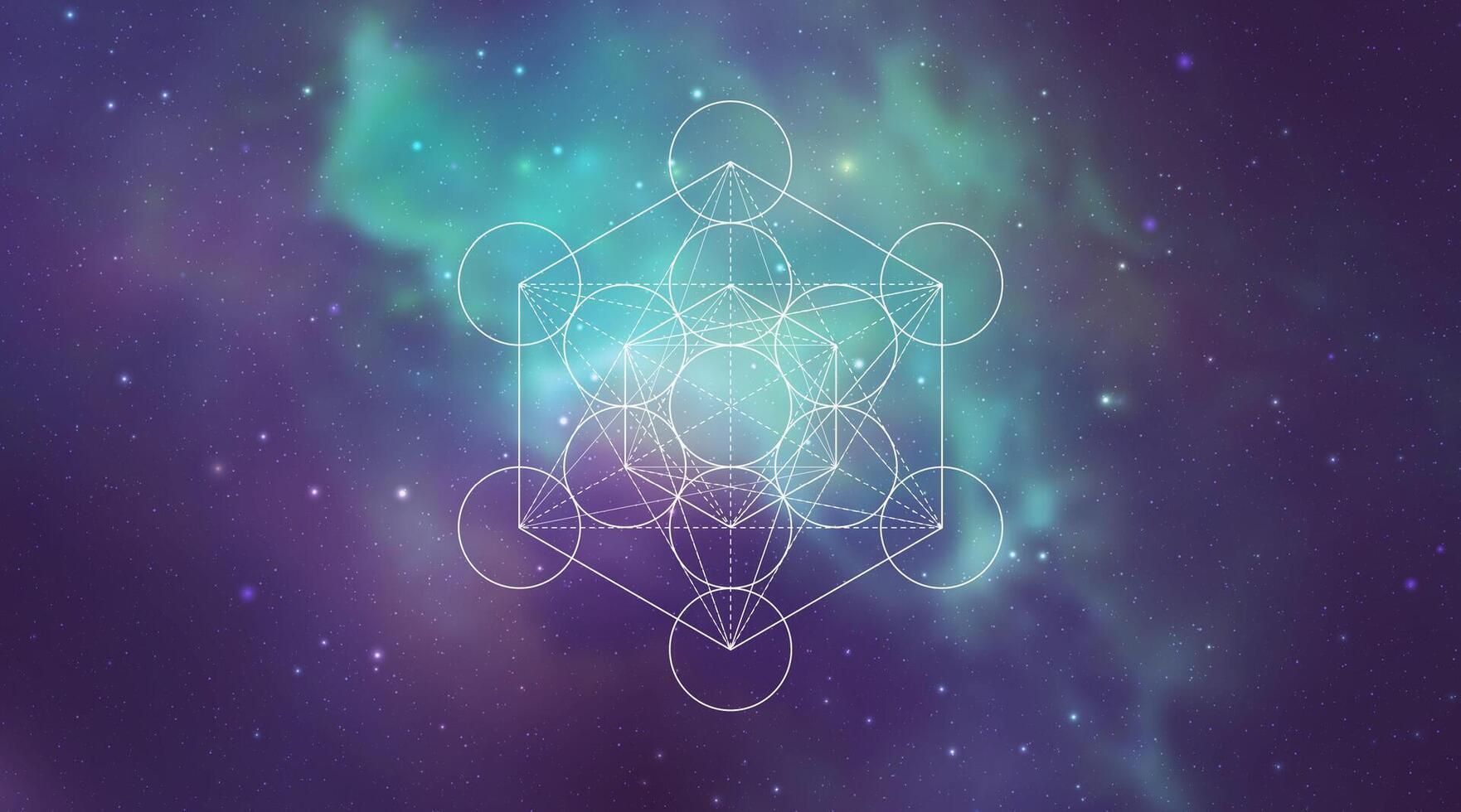 Mystical sacred geometry symbol. Spirituality, harmony vector