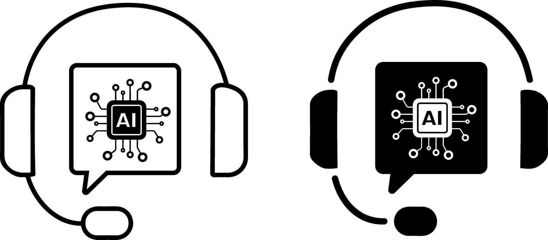 Customer service editable stroke and solid web icon set. illustration vector