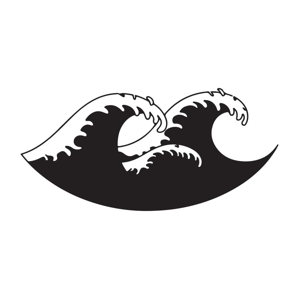 A black and white illustration of a wave vector