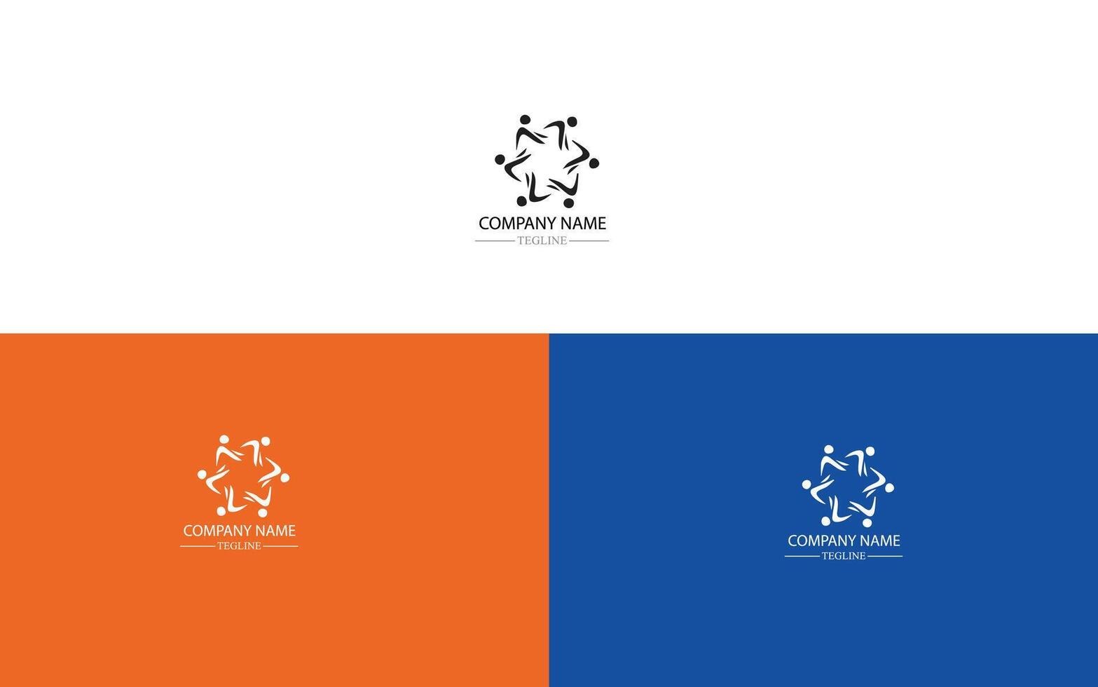 Community iconic logo vector