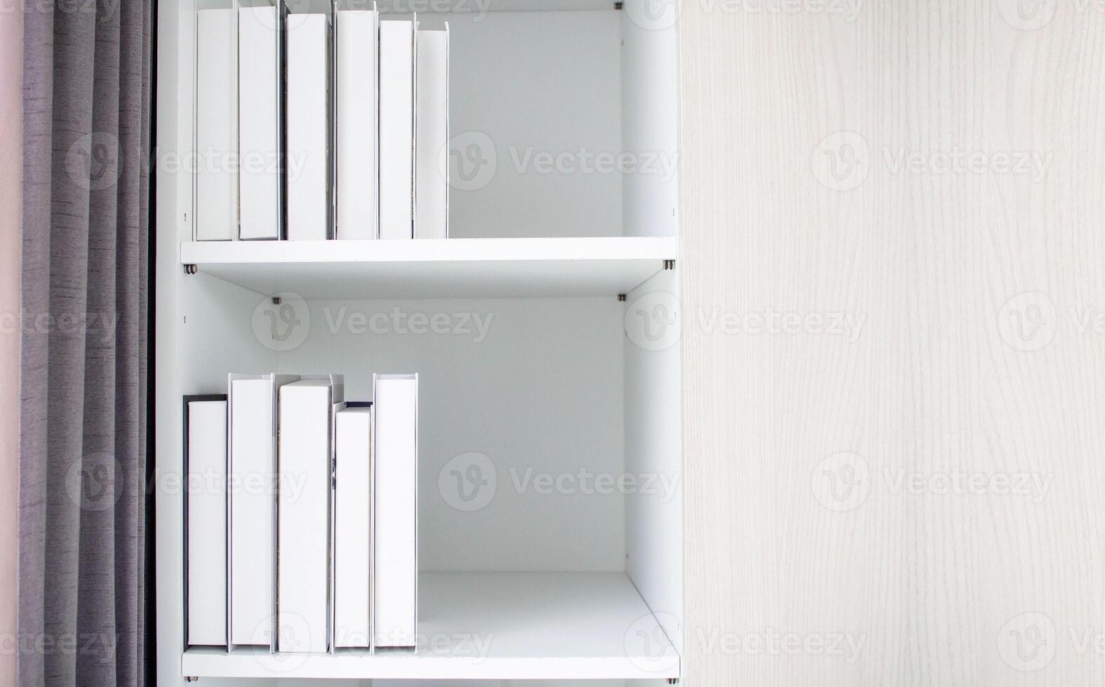 Library bookstore shelf white color education study learning reading literature wisdom genius university paper copy space background wallpaper business online information student object expertise row photo