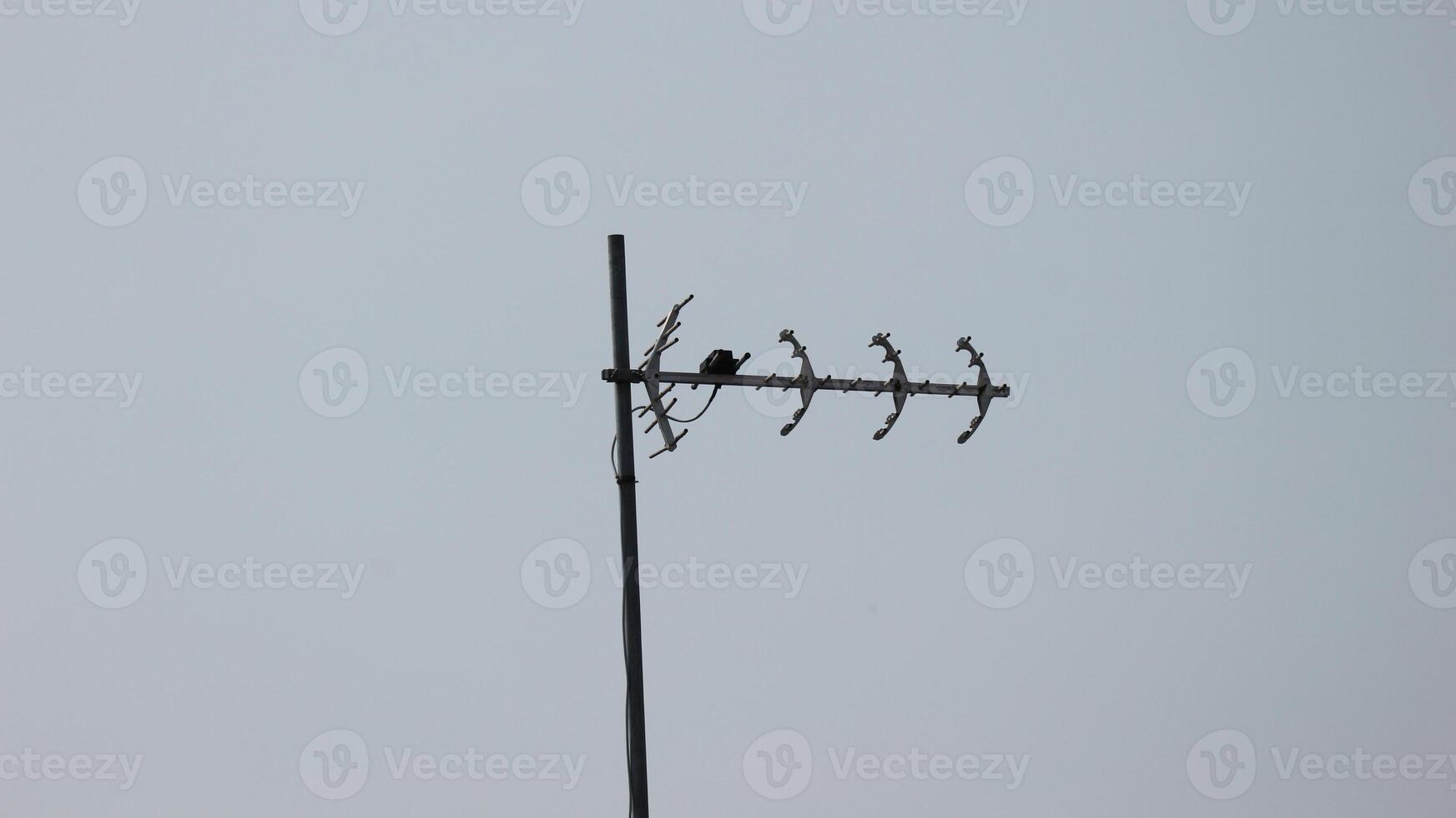 Isolated photo of a house antenna.