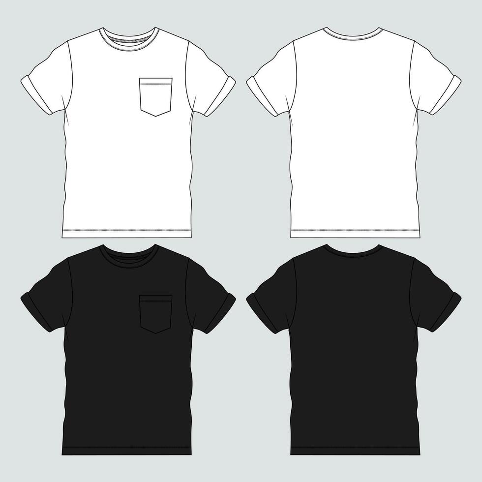 Pocket t shirt vector online
