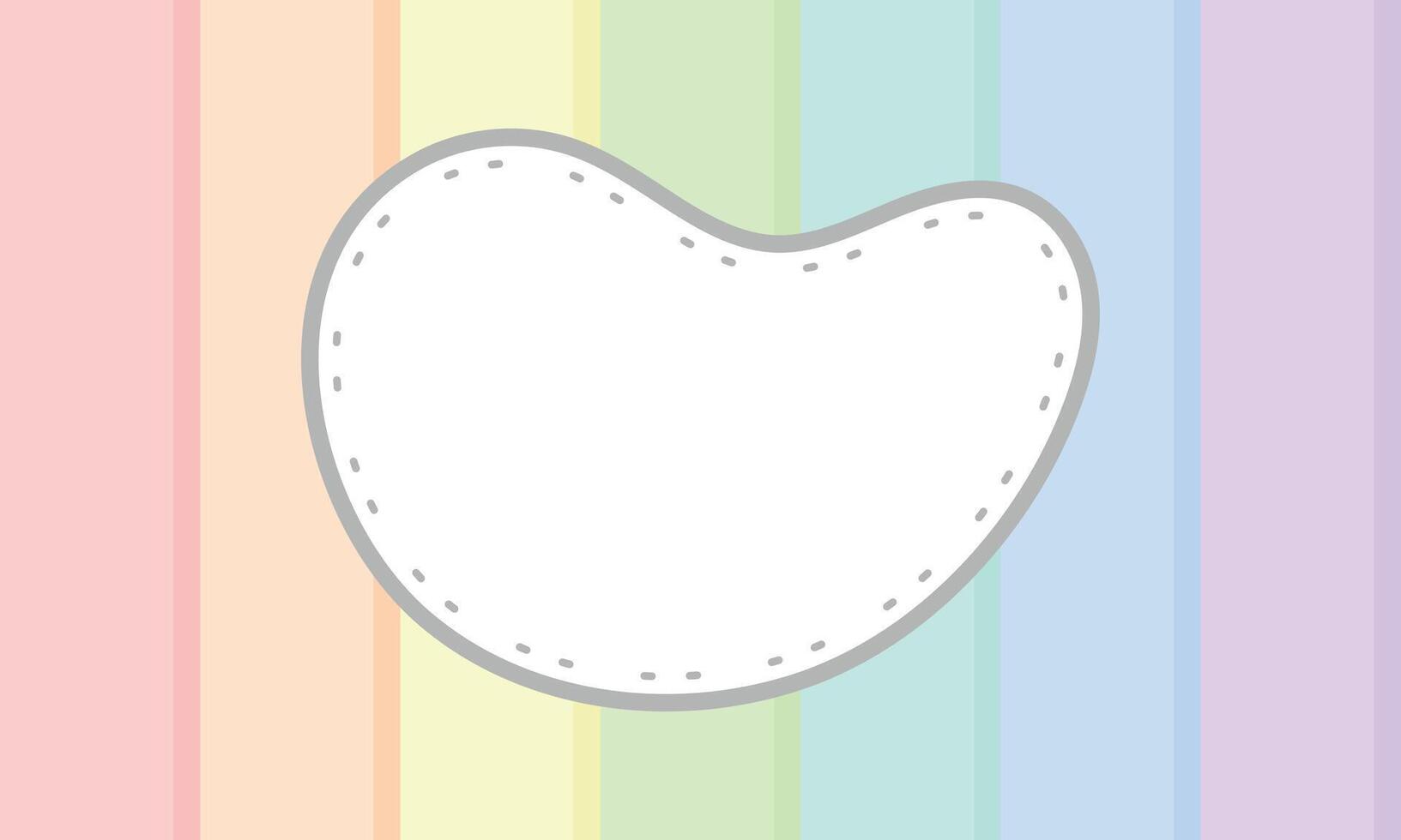 blank template striped rainbow background vector