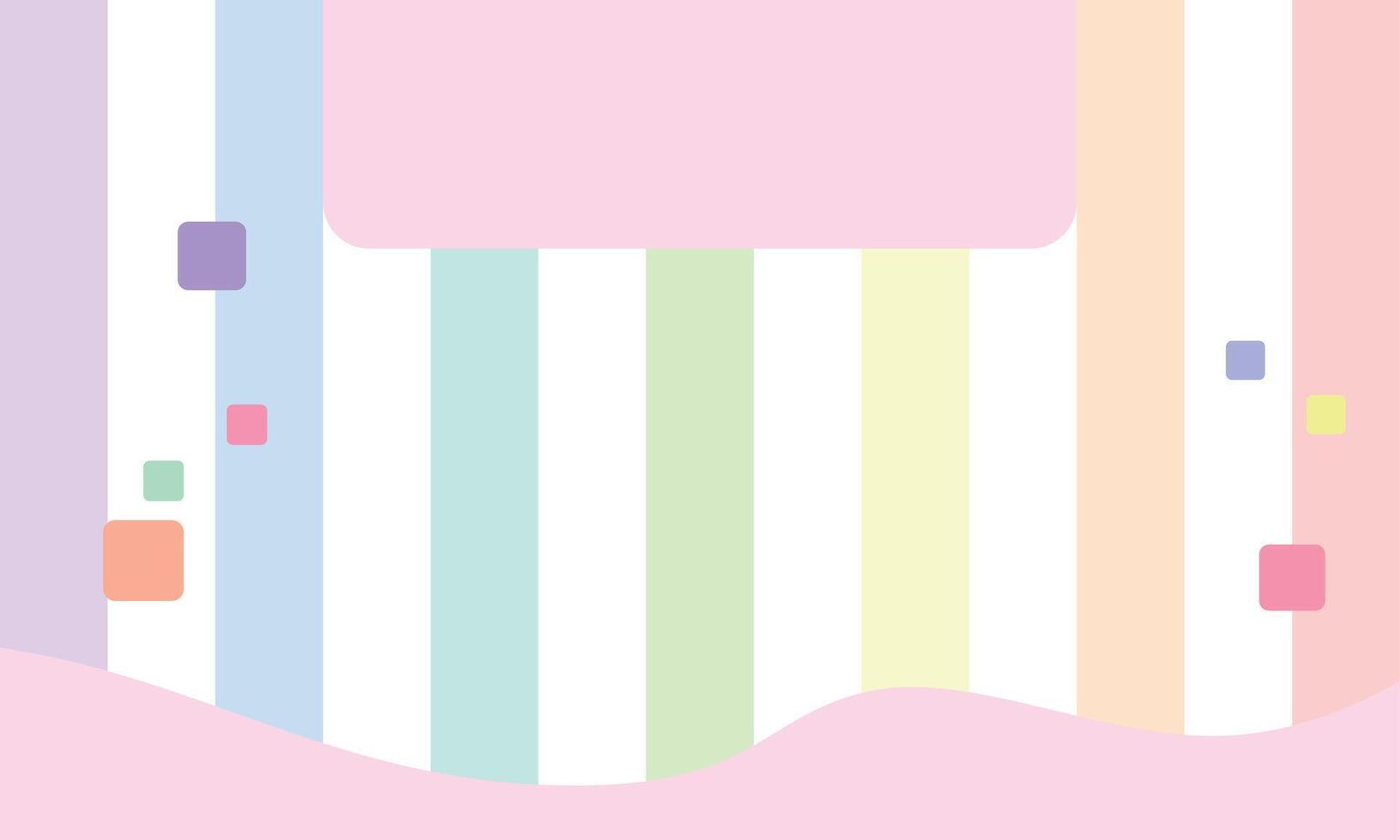 simple colorful rainbow pastel background vector