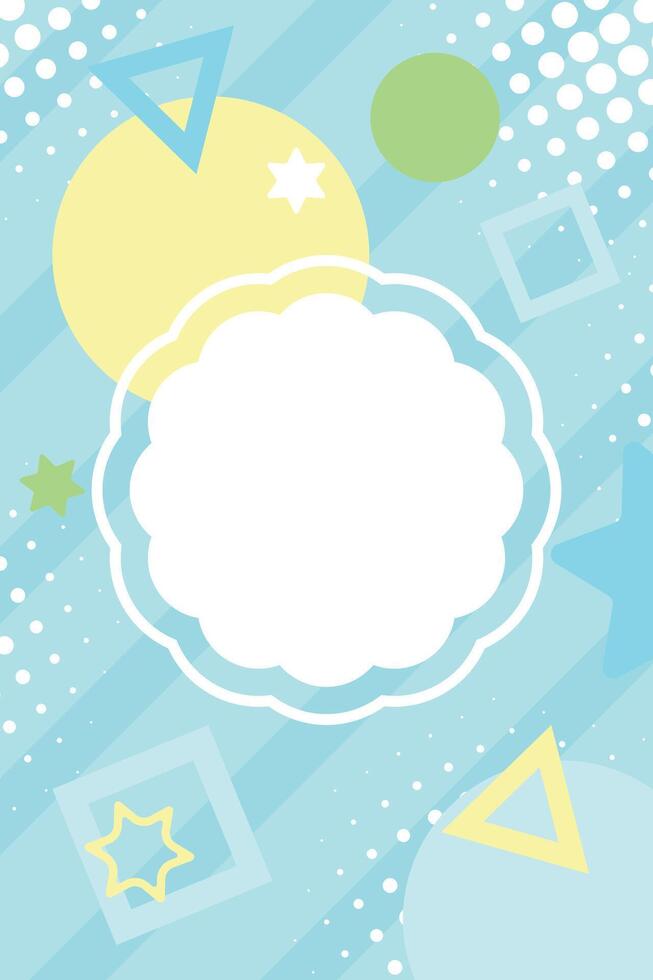 abstract colorful blank tag background vector