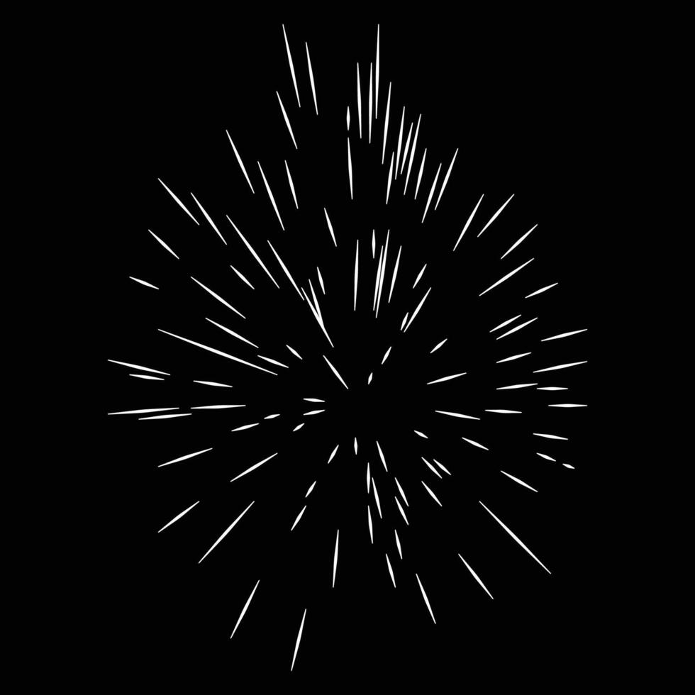 speed spark anime cartoon effect vector