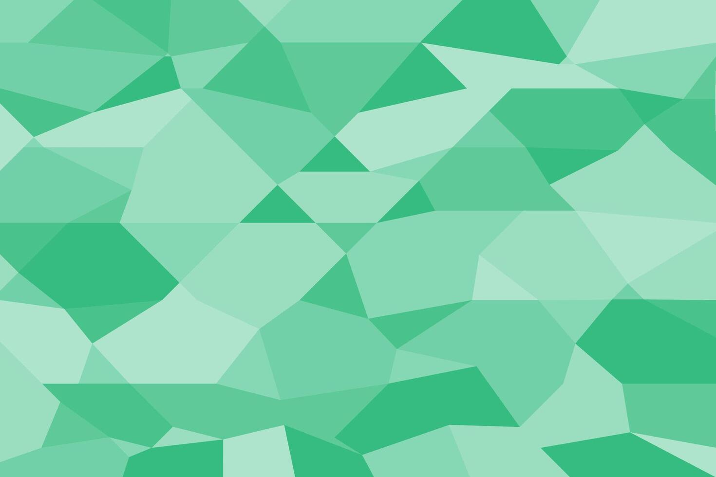 Polygonal Shapes in Geometric Pattern Abstract Mosaic Background with Soft Colors Green vector