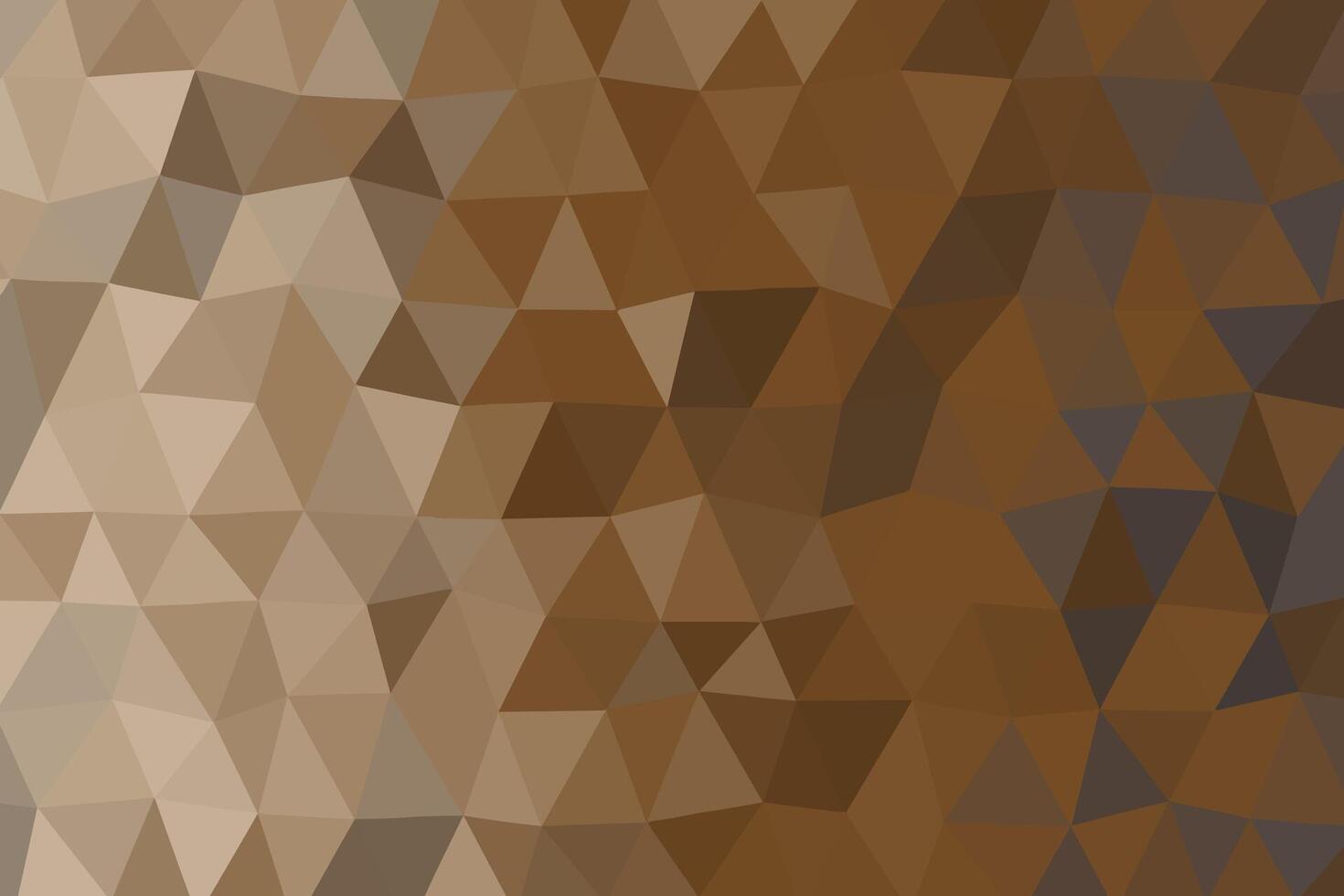 Abstract Low Poly Background in Neutral Brown and Beige Tones with Gradient vector