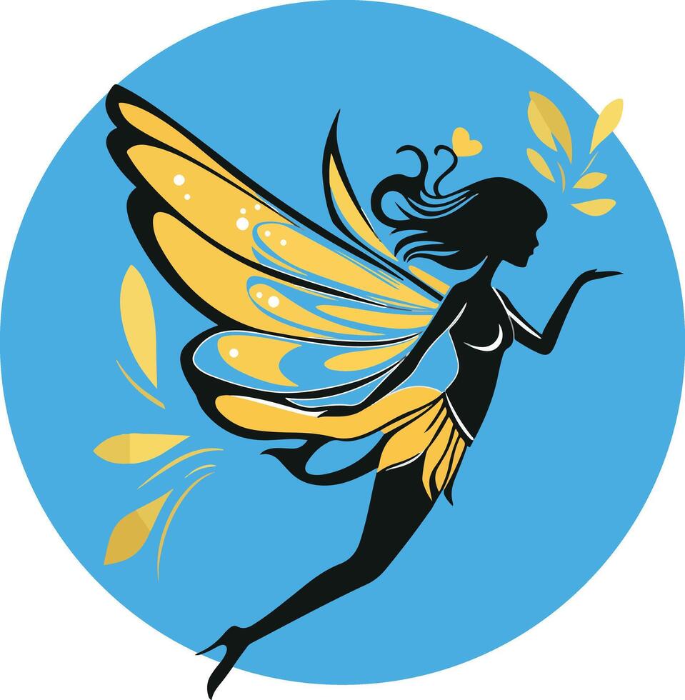 fairy, perfect for fantasy and magical designs vector