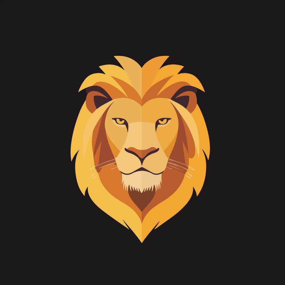 Lion king Head Illustration vector