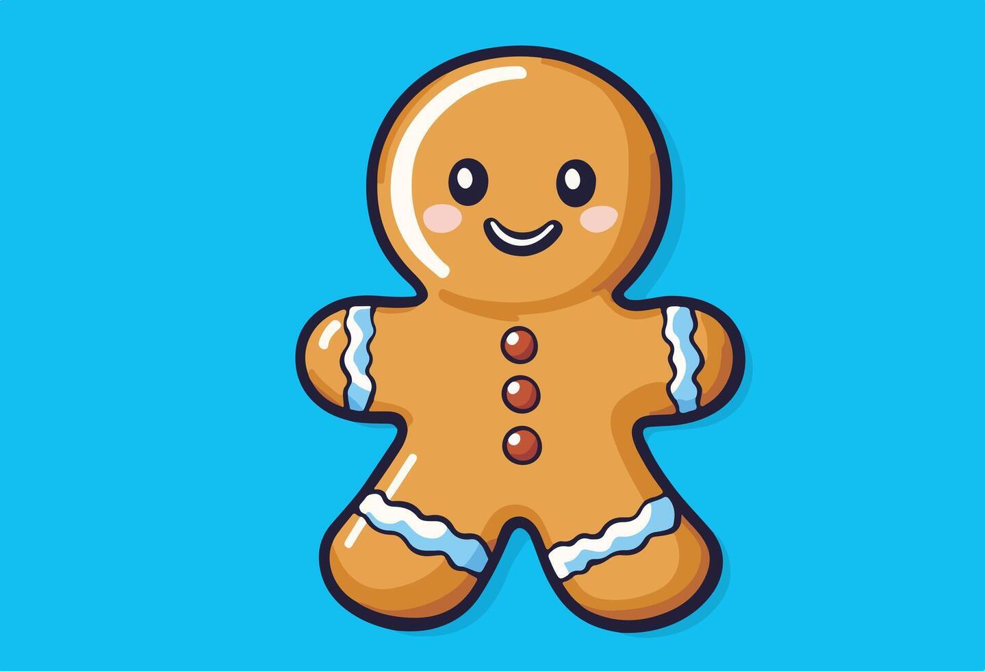 Gingerbread Man for Holiday Design vector